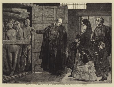 不規則な連隊、ウェストミンスター寺院のろう細工作品 作： James Dromgole Linton